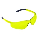 Amber Lens Wrap-Around Rubber Tip Glasses