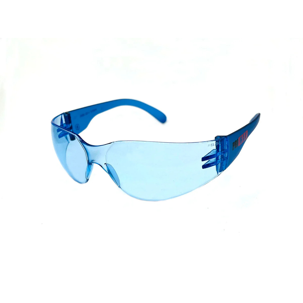 Light Blue Polycarbonate Safety Glasses