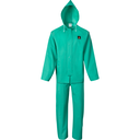 Green FR 2 Piece .45mm PVC/Nylon Mesh Rain Suit