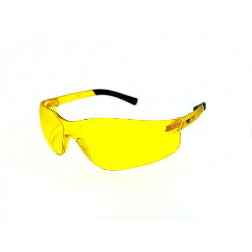 [SG20A] Amber Lens Wrap-Around Rubber Tip Glasses