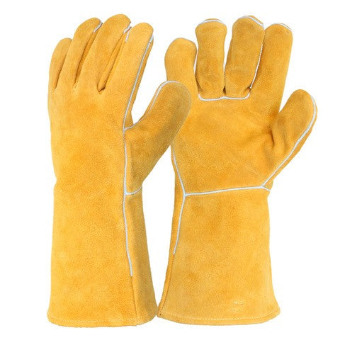 [WD9672-Pair] Single Pair - Bourbon Brown Stick Welding Gloves