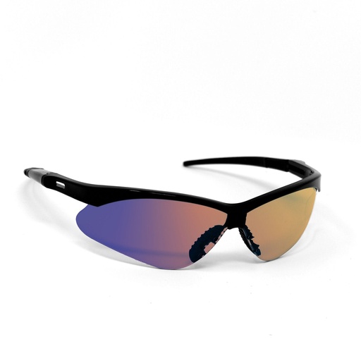 [110BM] OPTIC MAX Series 110 - Blue Mirror Lens Safety Glasses