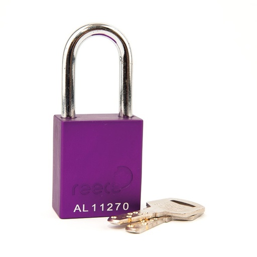 [AL38PRP] Purple REECE Aluminum Safety Padlock KTD