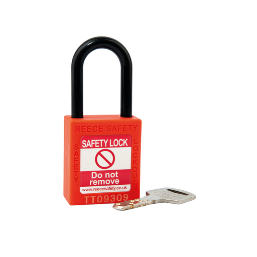 [NC38ORJK-SET] Orange REECE Non-Conductive Safety Padlock KA SET