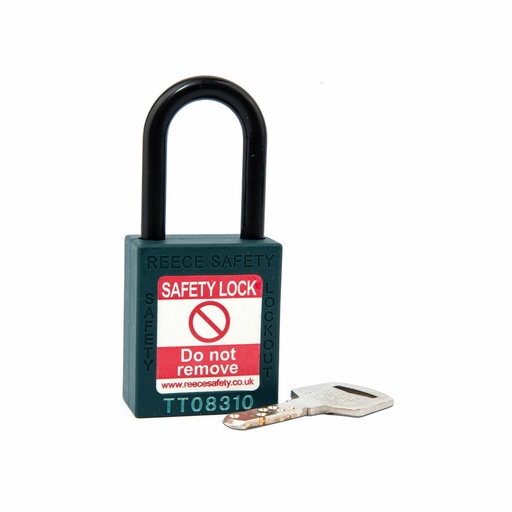 [NC38TEAK] Teal REECE Non-Conductive Safety Padlock KA