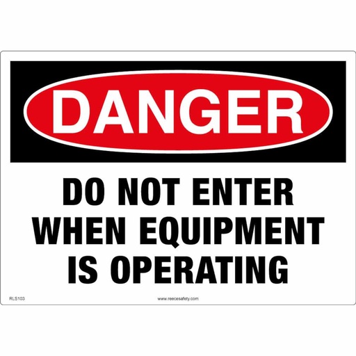 [RLS103] REECE Danger - Do Not Enter Sign