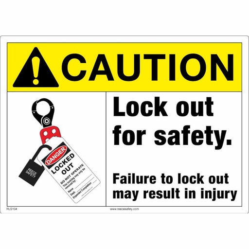 [RLS104] REECE Danger - Breaker Locked Out Sign