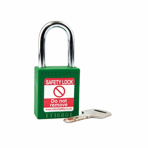 [TT38GRNK-SET] Green REECE Nylon Safety Padlock KA SET