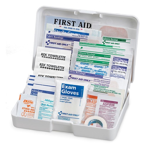 [FAO-320] Vehicle First Aid Kit, 41 Piece (Plastic Case)