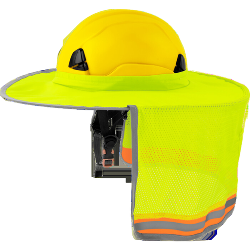 [3983FR-L] FR High Visibility Sun Shade with Reflective Binding