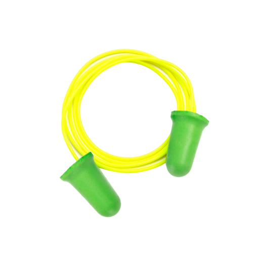 [DP1201] Green Corded Taper Fit Disposable Earplugs (100 Pair/Box)