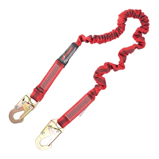 [UFL206101] 6 ft. Elasticated design shock absorbing lanyard with snap hooks (ANSI)