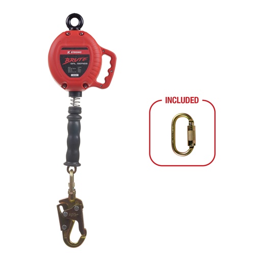 [UFS310010] 10 ft. Cable SRL with snap hook. Includes installation carabiner (ANSI)
