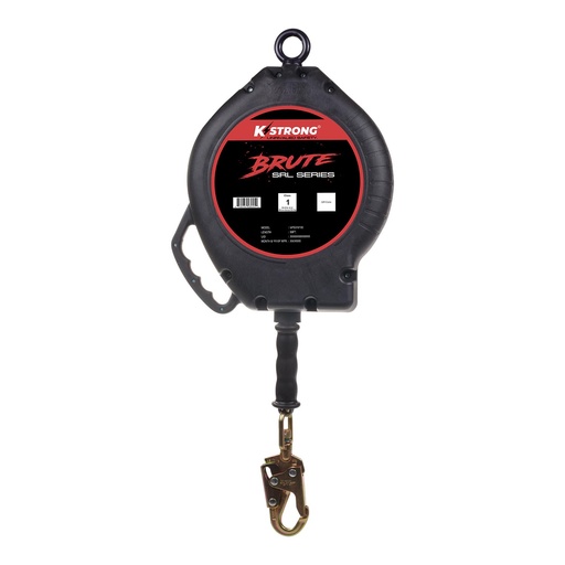 [UFS310090] 90 ft. Galvanized Steel Cable SRL with swivel snap hook. Includes installation carabiner (ANSI)
