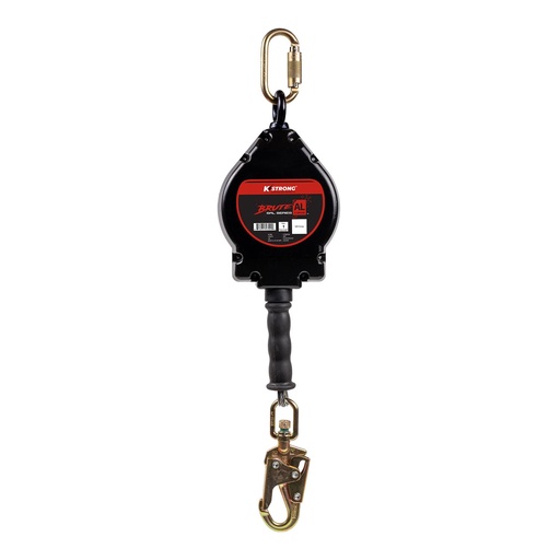 [UFS480030] 30 ft. Aluminum Housing Cable SRL with snap hook. Includes installation carabiner and tagline (ANSI)