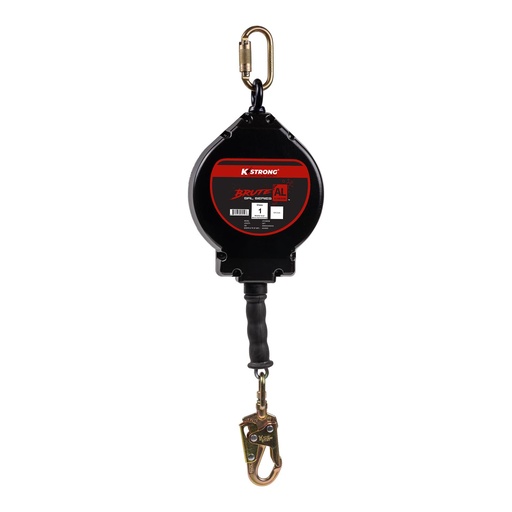 [UFS480050] 50 ft. Aluminum Housing Cable SRL with snap hook. Includes installation carabiner and tagline (ANSI)