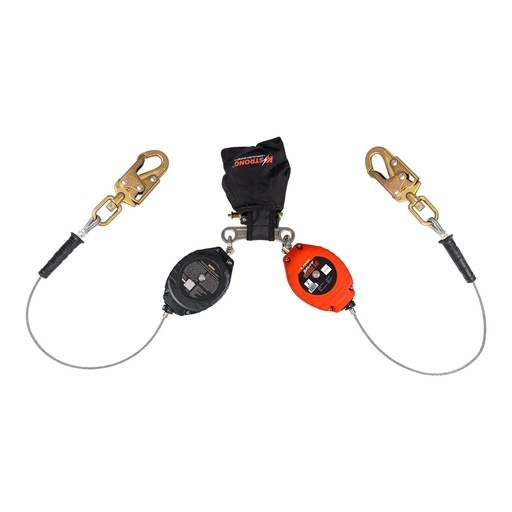 [UFS310206LD] LE Dual 8.5 ft. Cable SRL-LE assembly with snap hooks at connector end and shock pack with Twin SRL connector at top (ANSI)