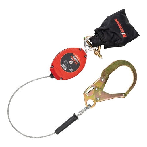 [UFS314006L] LE 8.5 ft. Cable SRL-LE with swivel rebar hook at connector end and shock pack with Twin SRL connector at top (ANSI)