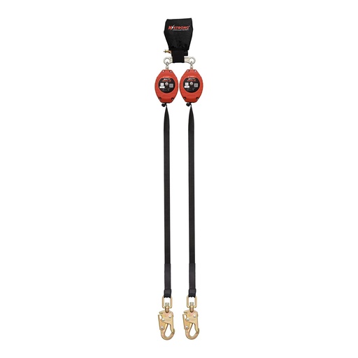 [UFS350206LD] LE 8.5 ft. Dual Web SRL with Swivel Snap Hooks at Anchorage End, Other End Dorsal Connector Shock Pack Assembly (ANSI)