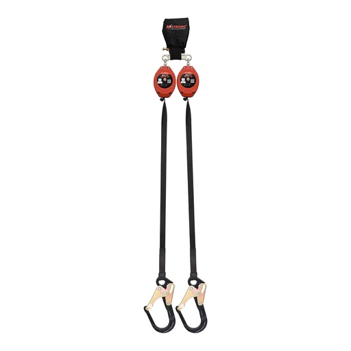 [UFS356106LD] 8.5 ft. Dual Web SRL with Aluminum Rebar Hooks at Anchorage End, Other End Dorsal Connector Shock Pack Assembly (ANSI)