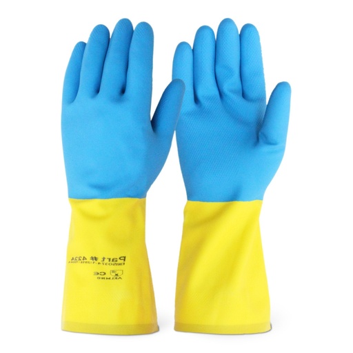 Neoprene Coated Chemical Resistant Latex Gloves