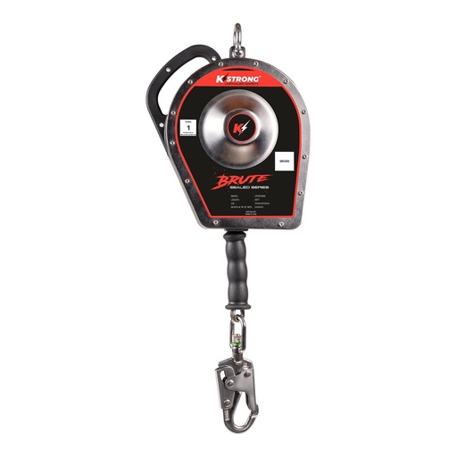 [UFS570060] 60 ft. SRL with stainless steel cable and stainless steel swivel snap hook. Includes stainless steel installation carabiner and tagline (ANSI)