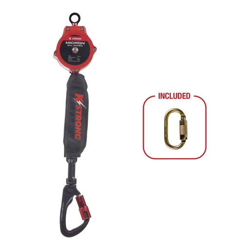 [UFS351102] 6 ft. Micron™ SRL with Aluminum Carabiner (ANSI) – Harness Connector Included