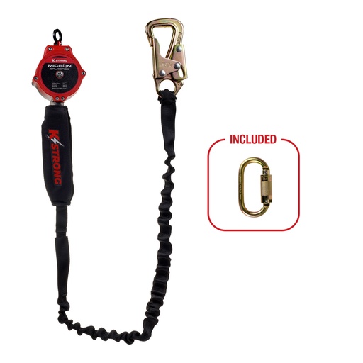 [UFS359002] 9 ft. Micron™ SRL with Tie-back Hook (ANSI) – Harness Connector Included