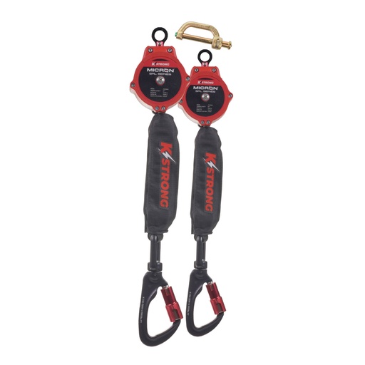 [UFS351102D] 6 ft. Micron™ SRL Assembly with Aluminum Carabiners (ANSI) – Harness Connector Included