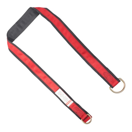 [UFA20004] 4' Choker Style Anchor Sling with large d-ring, small d-ring and 3" wear pad