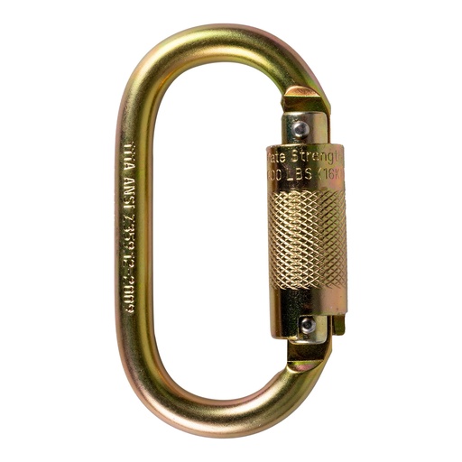 [UFC401101] Oval Steel Carabiner with .67" gate opening.