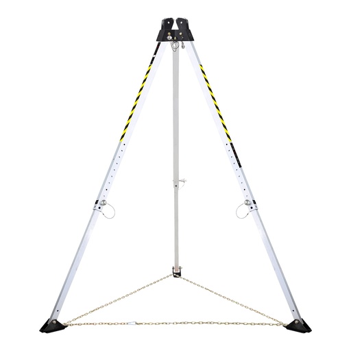 [UFT510010] 10' Adjustable Tripod with Dual Built-in Pulley Assembly and Storage Bag