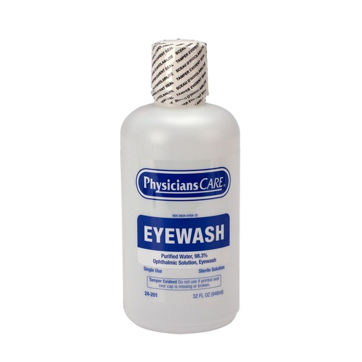 [24-201-001] 32 oz. Screw Cap Eyewash Bottle