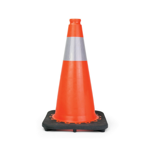 [CTC18R] 18" Orange PVC Safety Cone with Reflective Collar