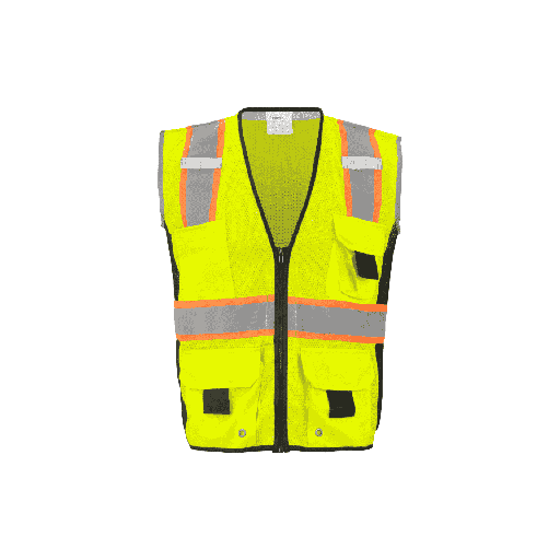 Lime Class 2 Safety Vest (11 Pockets)