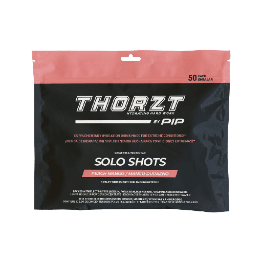 [SSSFPM] Electrolyte Packet – THORZT™ Solo Shots Peach Mango (50-Pack Bag)