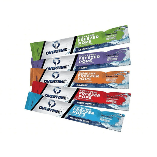 [50-FREEZERPOPS] Electrolyte Freezer Pops – Overtime 3 oz Sugar-Free Variety Pack