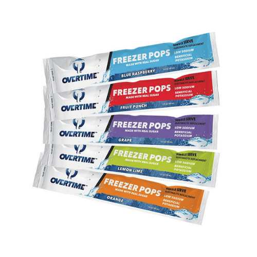 [40-FREEZERPOPS] Electrolyte Freezer Pops – Overtime 3 oz Variety Pack Hydration Pops