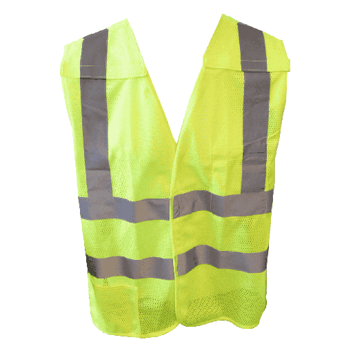 Class 2 Hi-Vis Yellow Breakaway Vest (5 Point Velcro)