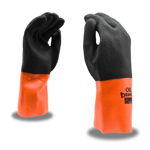 [5312J-Dozen] Chemical Resistant PVC Gloves - Oil Demon Double Dipped