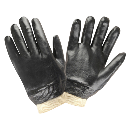 [7001 - Pairs] Chemical PVC Glove - Knit Wrist Smooth Finish