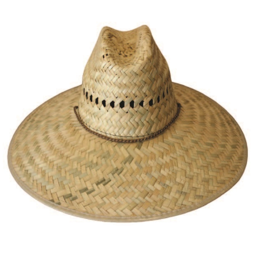 [3801VENT-BR] Men's Vented Straw Hat