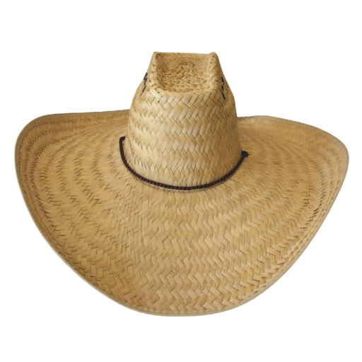 [3803B-BR] Wide Brim Straw Sombrero