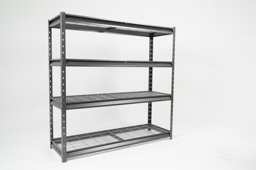 [ATLAS 722472-4H3000] 4 Tier, 72x24x72, 15,200 lbs capacity, Gray Industrial Shelving