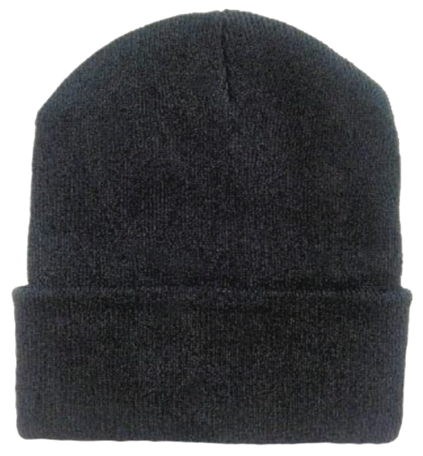 [3501] Essential Black Beanie (Adult)