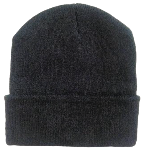 [3501B] Economy Black Beanie