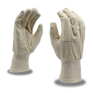 [2100 - Dozen] 12 Pairs - 10 oz Knit Wrist Canvas Gloves