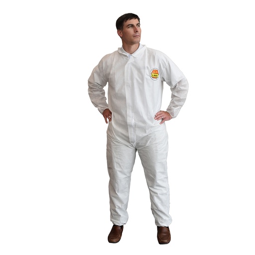 SMS Fabric Coverall with Open Elastic Wrist, Ankles & Waist (25 Pieces)