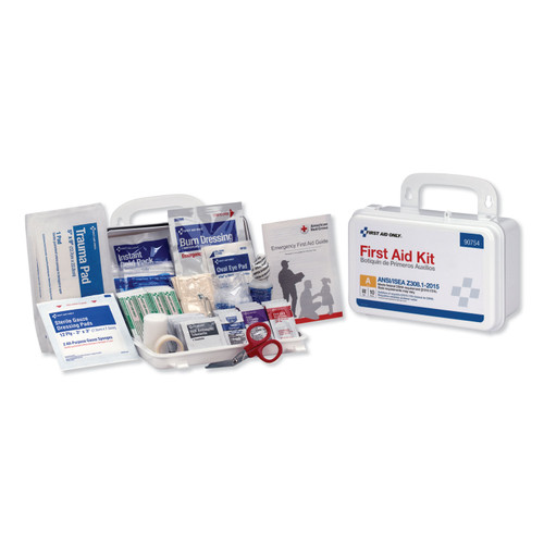 [90754] 10 Person First Aid Kit, ANSI 2015 Class A (Plastic Case)